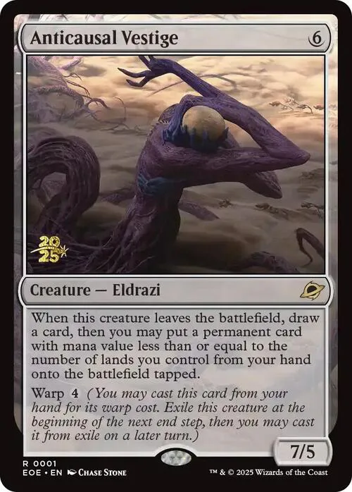 Anticausal Vestige