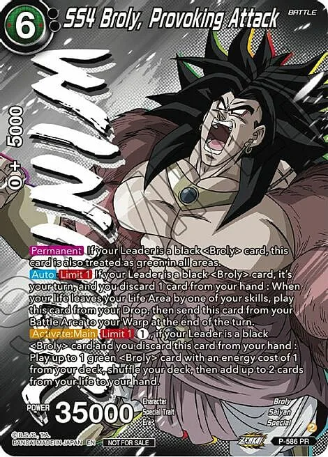 SS4 Broly, Provoking Attack