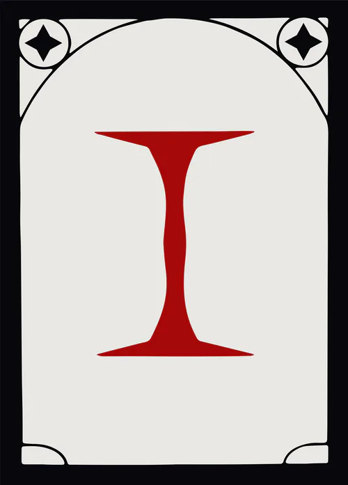 An Encyclopedia of Magic Face Card "I"
