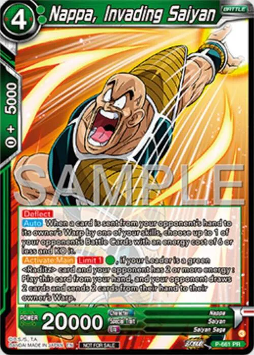 Nappa, Invading Saiyan