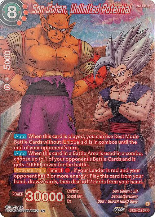 Son Gohan, Unlimited Potential