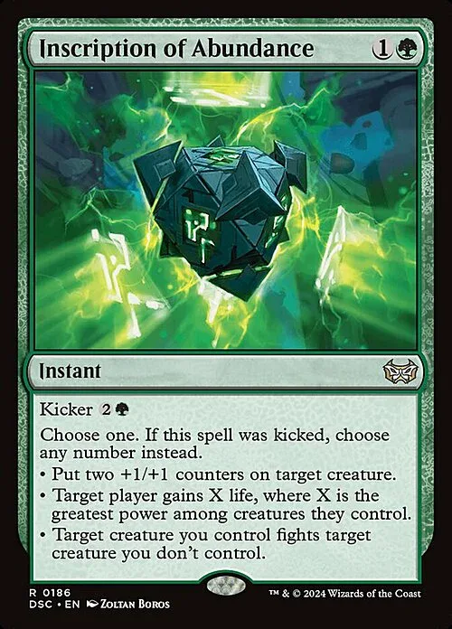 Inscription of Abundance