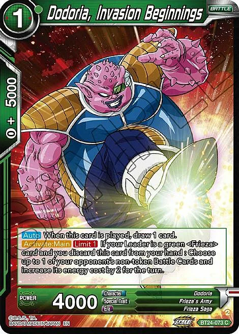 Dodoria, Invasion Beginnings