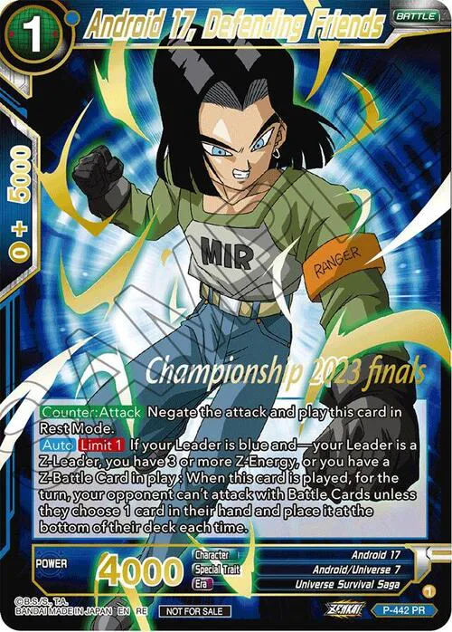 Android 17, Defending Friends