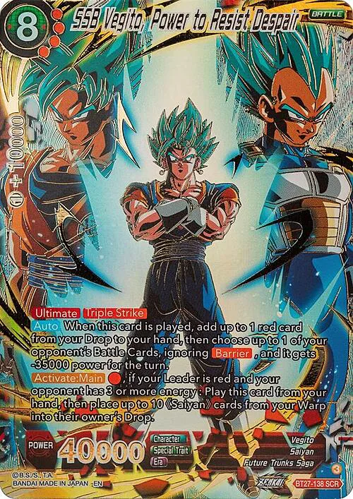 SSB Vegito, Power to Resist Despair