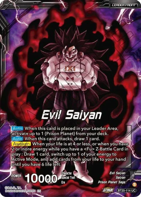 Evil Saiyan // Cumber, Maddenin Force