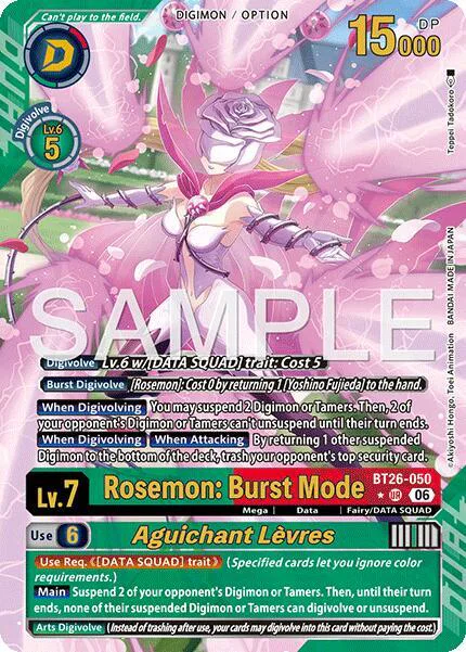 Rosemon: Burst Mode // Aguichant Levres