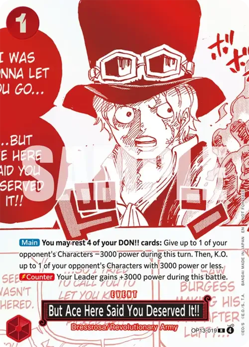 But Ace Here Said You Deserved It!!