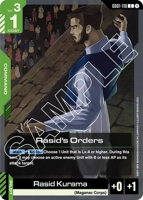 Rasid’s Orders
