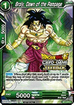 Broly, Dawn of the Rampage