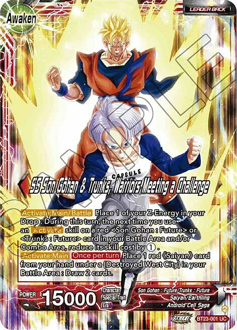 Son Gohan & Trunks // SS Son Gohan & Trunks, Warriors Meeting a Challenge