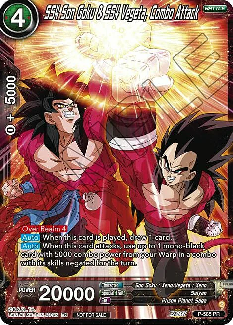 SS4 Son Goku & SS4 Vegeta, Combo Attack