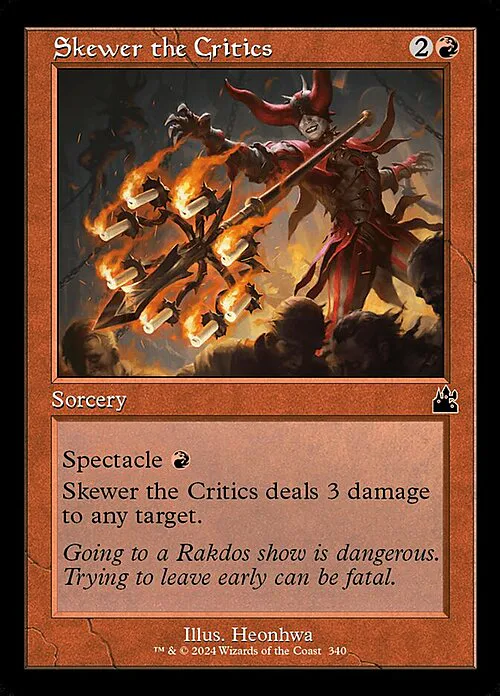 Skewer the Critics