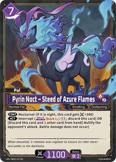 Pyrin Noct – Steed of Azure Flames