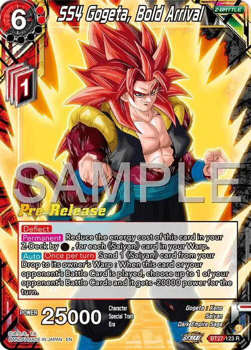 SS4 Gogeta, Bold Arrival