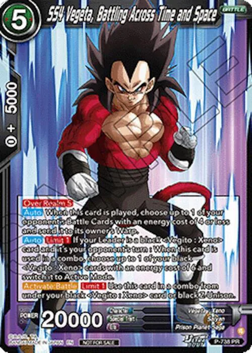 SS4 Vegeta, Battling Across Time and Space