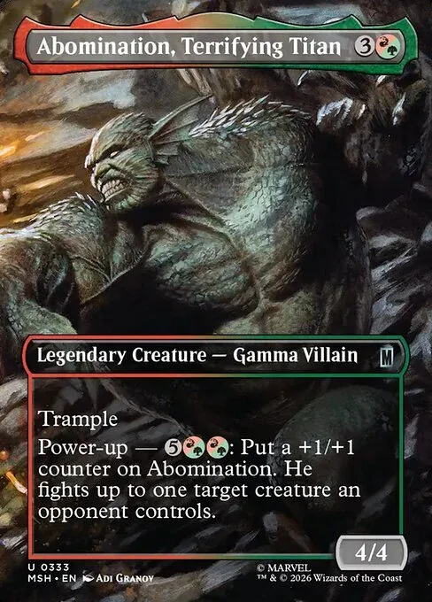 Abomination, Terrifying Titan