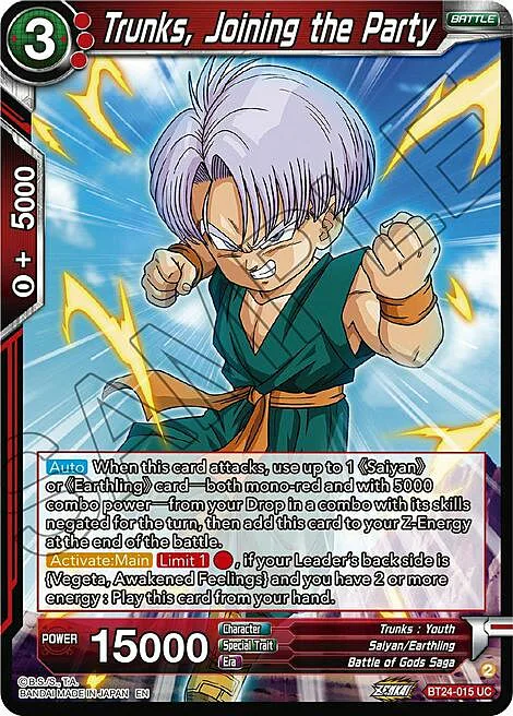 Trunks, Joining the Party