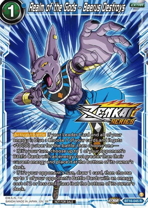 Realm of the Gods - Beerus Destroys