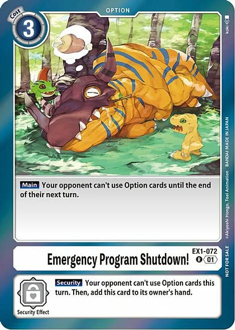 Emergency Program Shutdown!