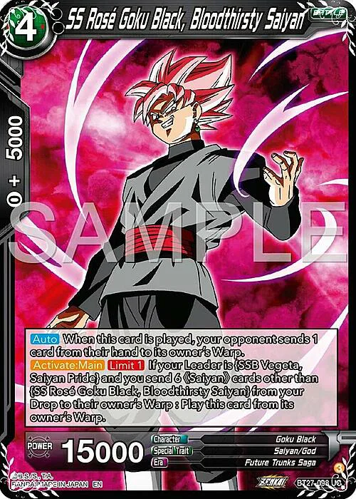 SS Rose Goku Black, Bloodthirsty Saiyan