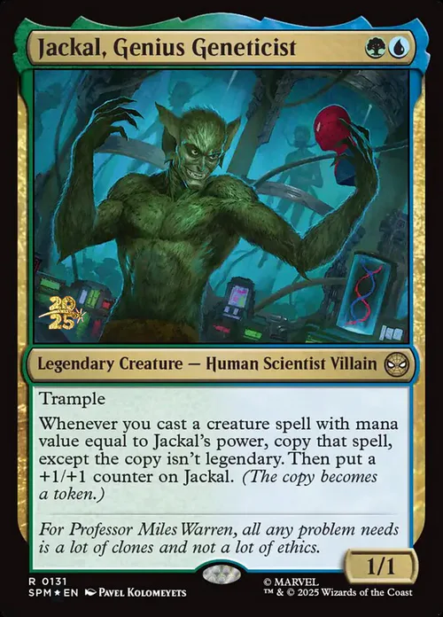Jackal, Genius Geneticist