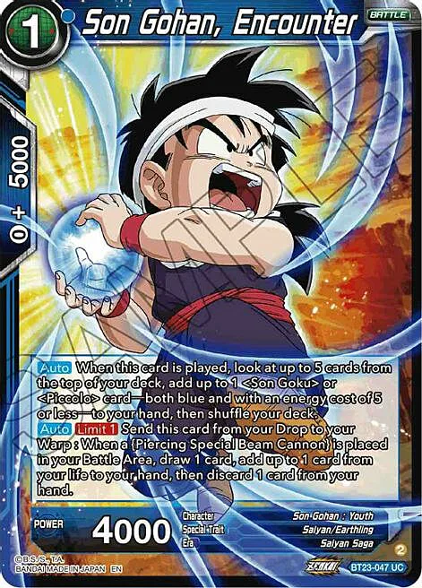 Son Gohan, Encounter