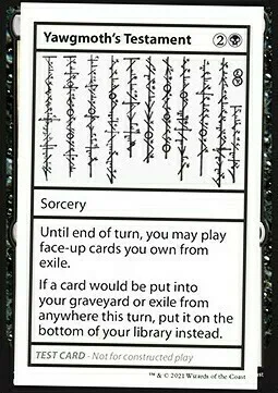 Yawgmoth's Testament