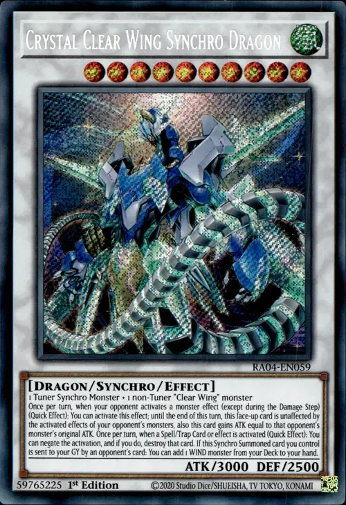 Crystal Clear Wing Synchro Dragon