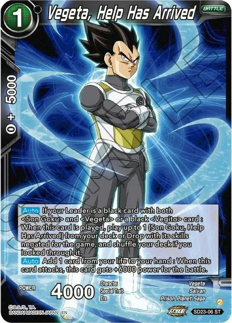 Vegeta, Help Has Arrived