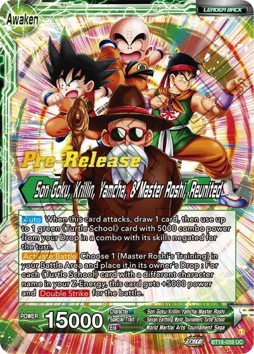 Master Roshi // Son Goku, Krillin, Yamcha, & Master Roshi, Reunited