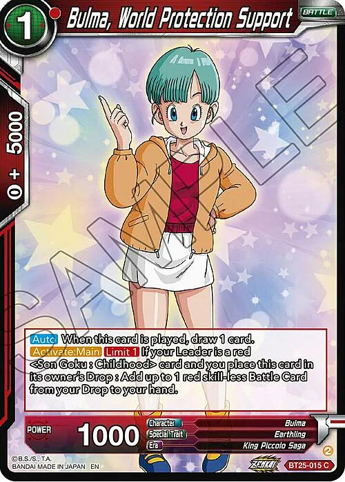 Bulma, World Protection Support