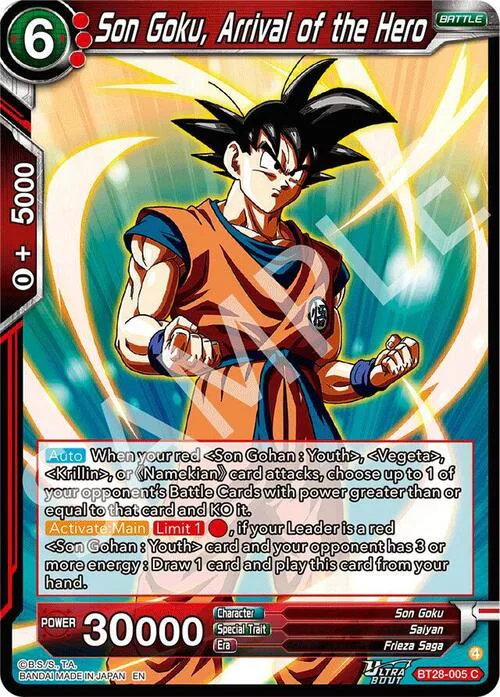 Son Goku, Arrival of the Hero
