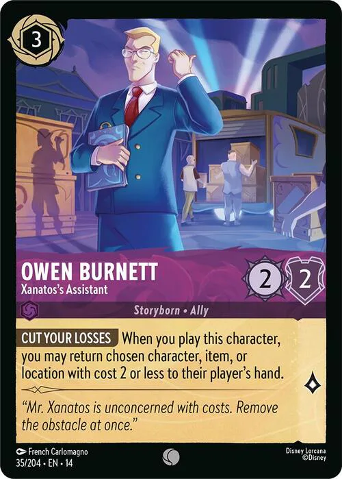 Owen Burnett - Xanatos’s Assistant