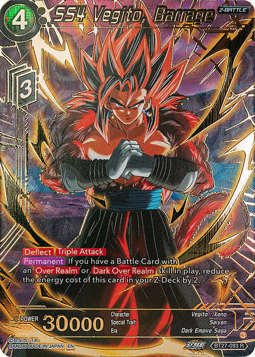 SS4 Vegito, Barrage