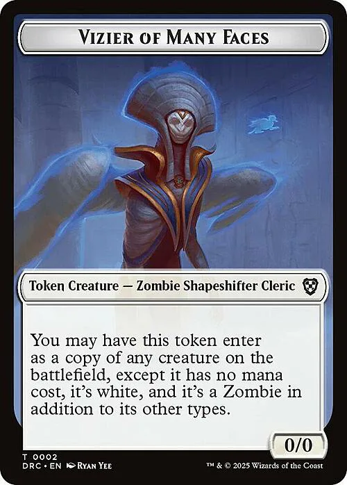 Vizier of Many Faces // Zombie