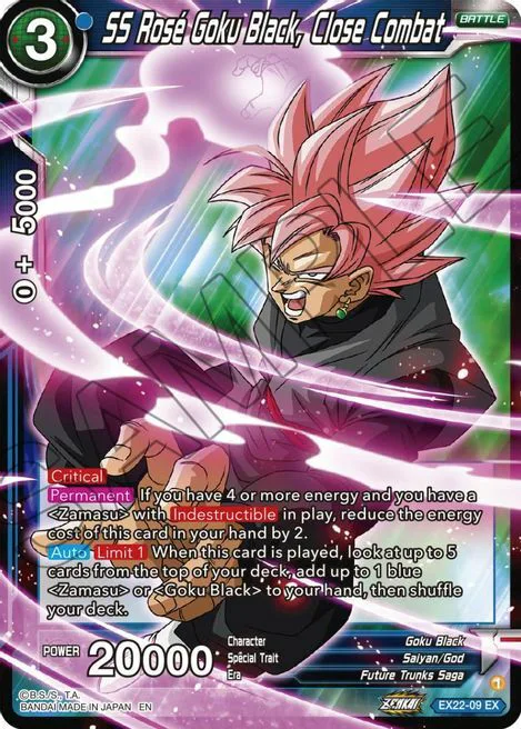 SS Rose Goku Black, Close Combat