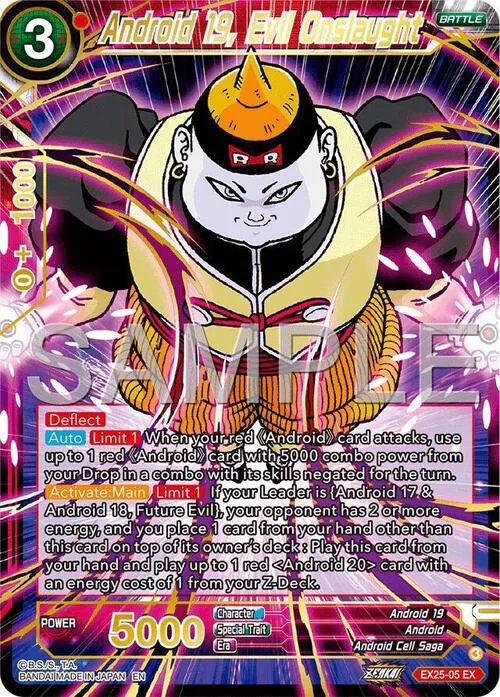 Android 19, Evil Onslaught