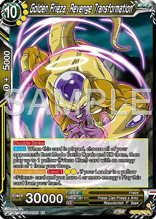 Golden Frieza, Revenge Transformation