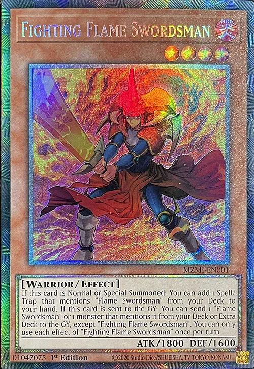 Fighting Flame Swordsman