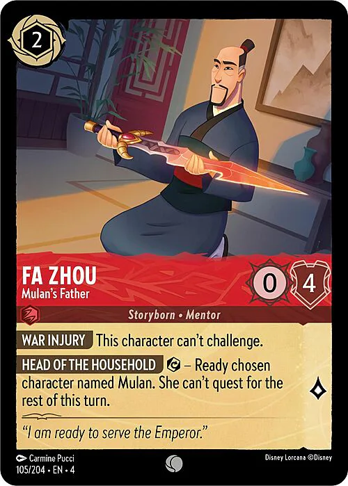 Fa Zhou - Mulan's Father