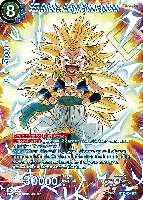 SS3 Gotenks, Energy Storm Explosion