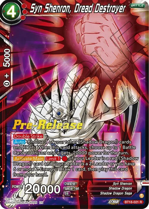 Syn Shenron, Dread Destroyer