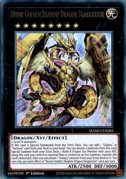 Divine Golden Shadow Dragon Dragluxion
