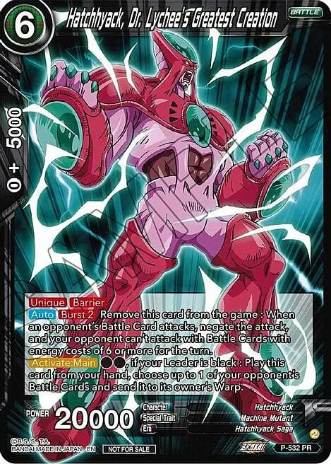Hatchhyack, Dr. Lychee's Greatest Creation
