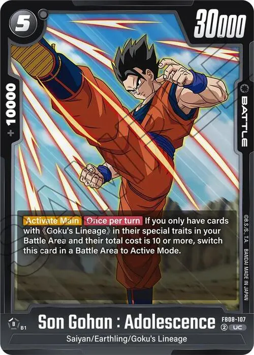 Son Gohan : Adolescence