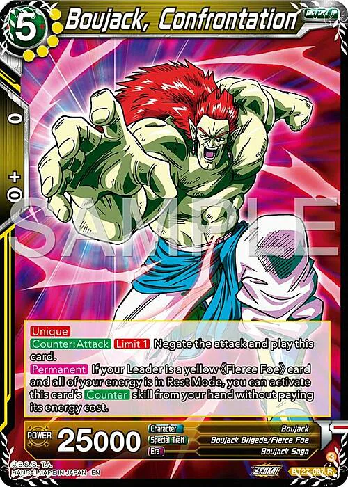 Boujack, Confrontation