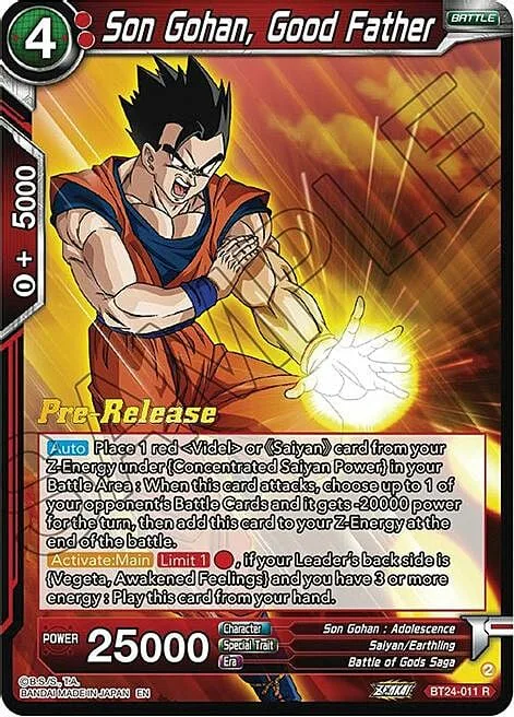 Son Gohan, Good Father