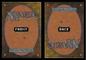 MTG Back/MTG Reversed Back Square Corner Filler Card