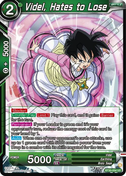 Videl, Hates to Lose